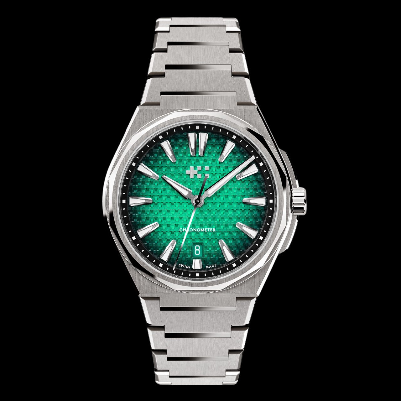 ◆未開封◆THREE'S CO./INNER WORLD Christopher Ward The Twelve C12 Aurora Green Dial, Titanium